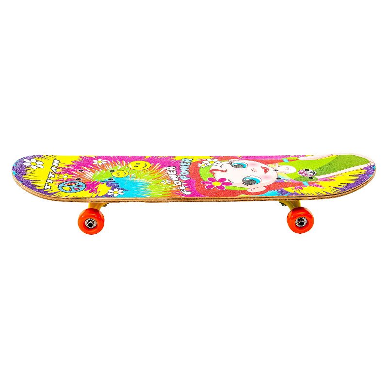 TITAN 9262 Flower Power Princess Complete 28" Girls' Skateboard