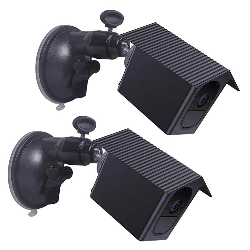 Protective Weatherproof Housing + Suction Cup Mount for Arlo Pro Arlo Pro 2Compatible Mount for Tiles and GlassSturdyampStable 2 Pack