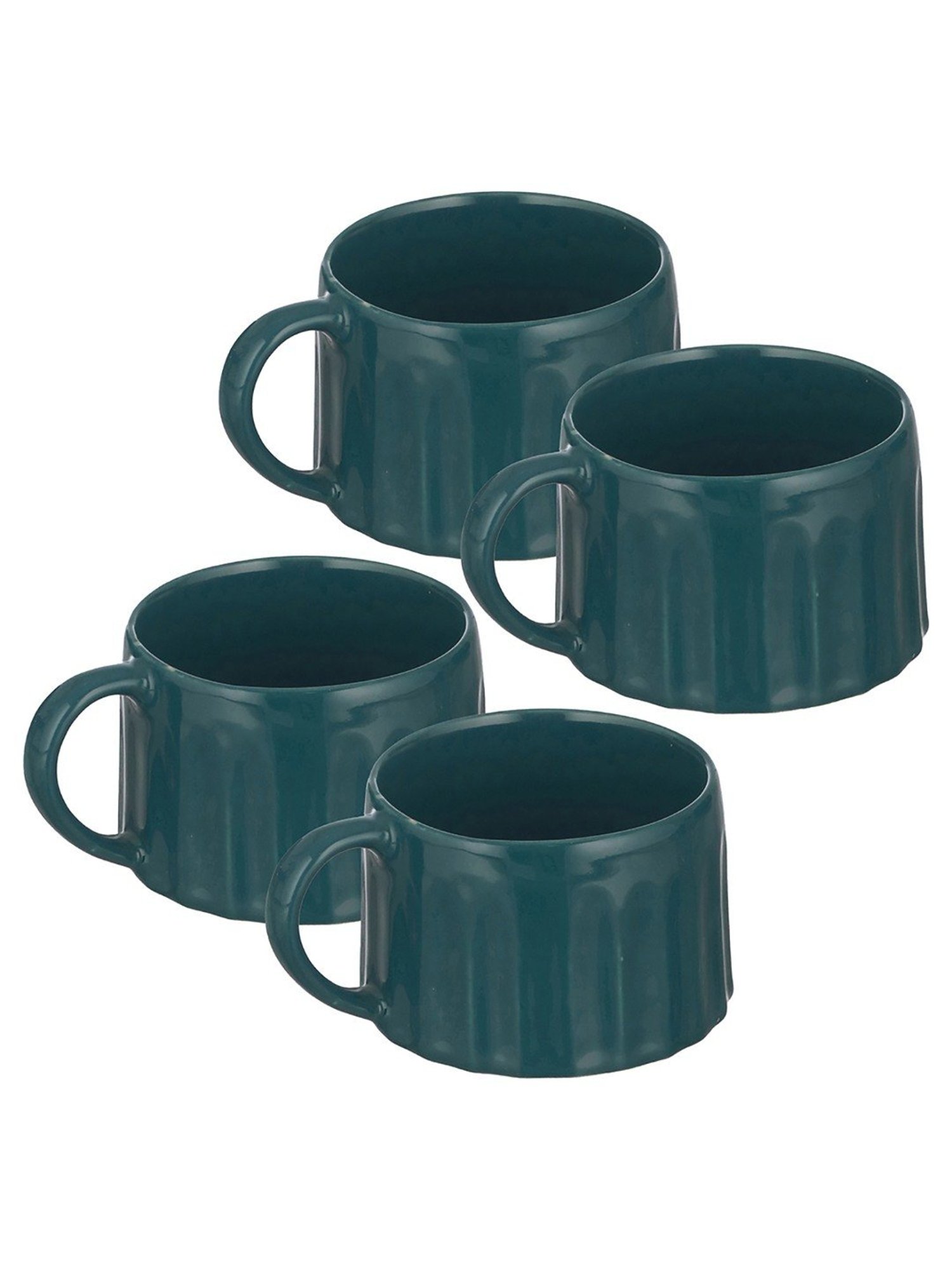 Trovea's Luxurious and Elegant addition Castleton Green Ceramic Tea Cup - Set of 4