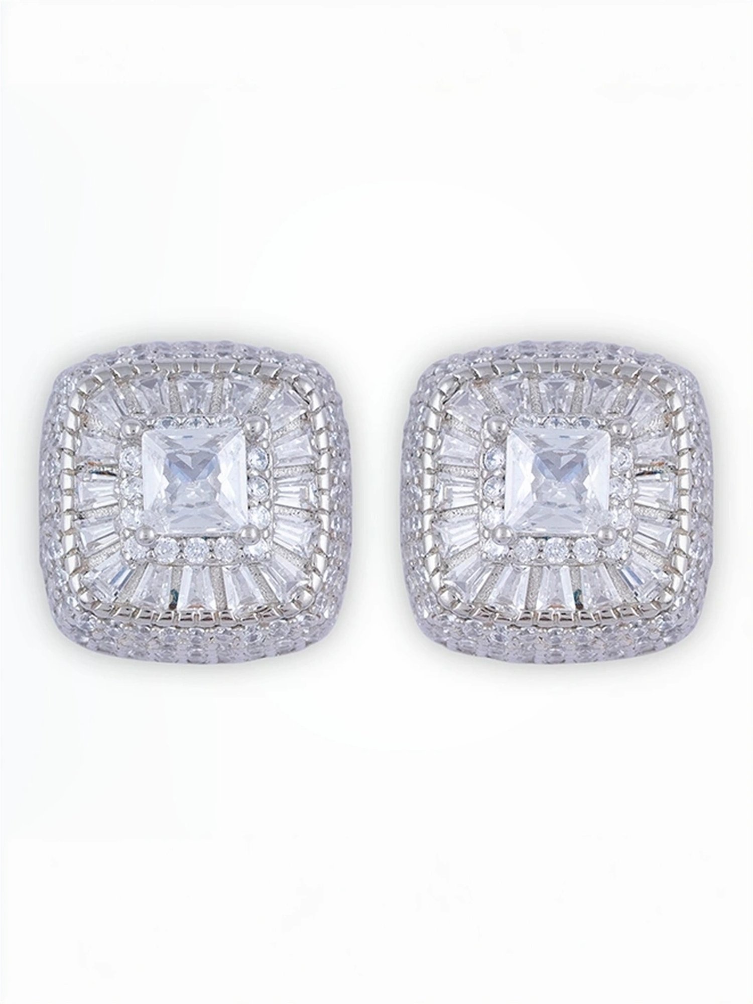 Touch925 Sterling Silver Crystal Elegance Tops for Women & Girls