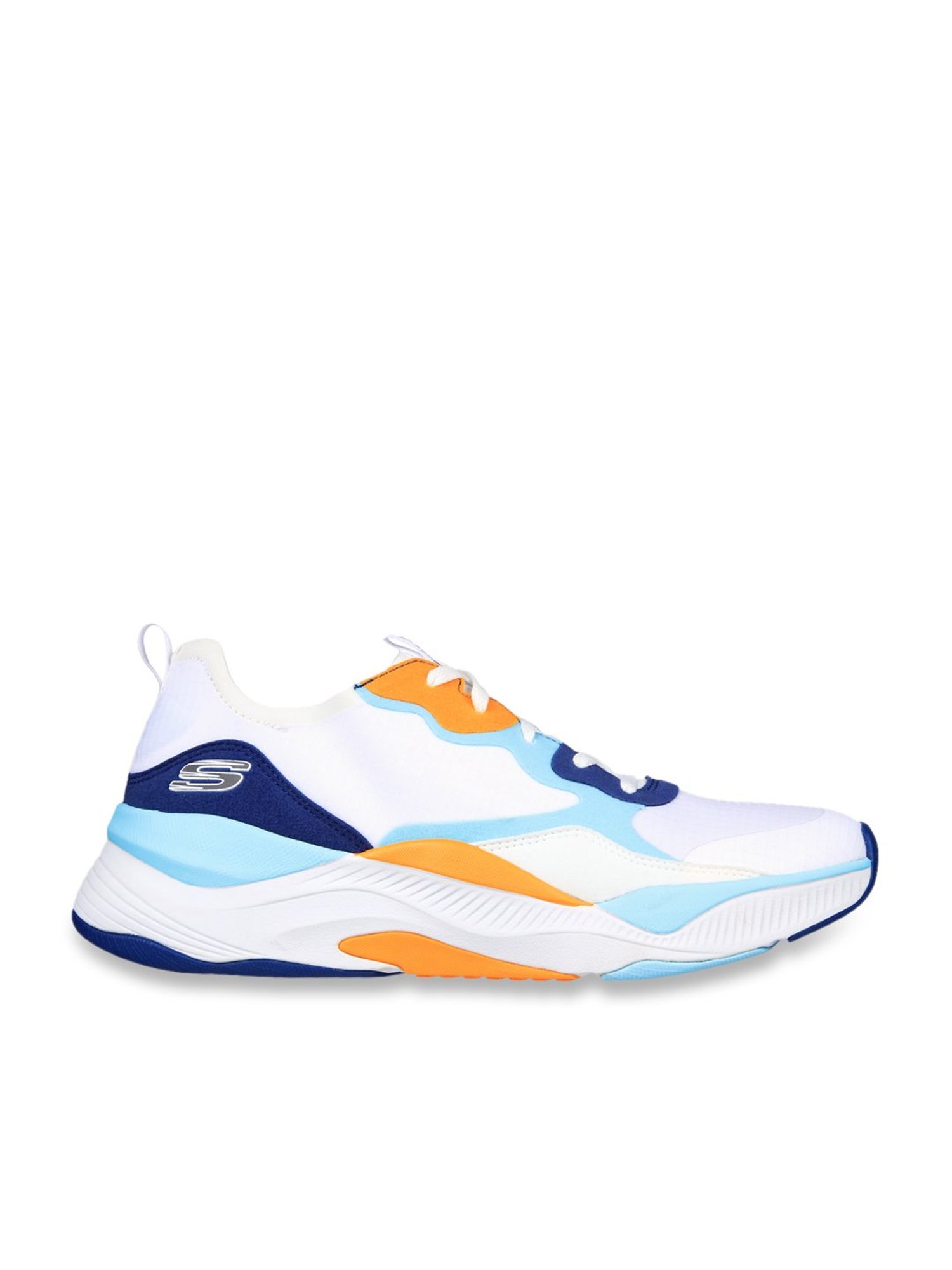 Skechers Men's MIRA White Multi Casual Sneakers