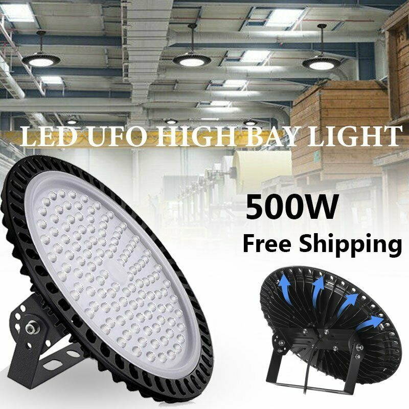 LED High Bay Light 500W 40000LM Warehouse Fixture Industrial Commercial Light