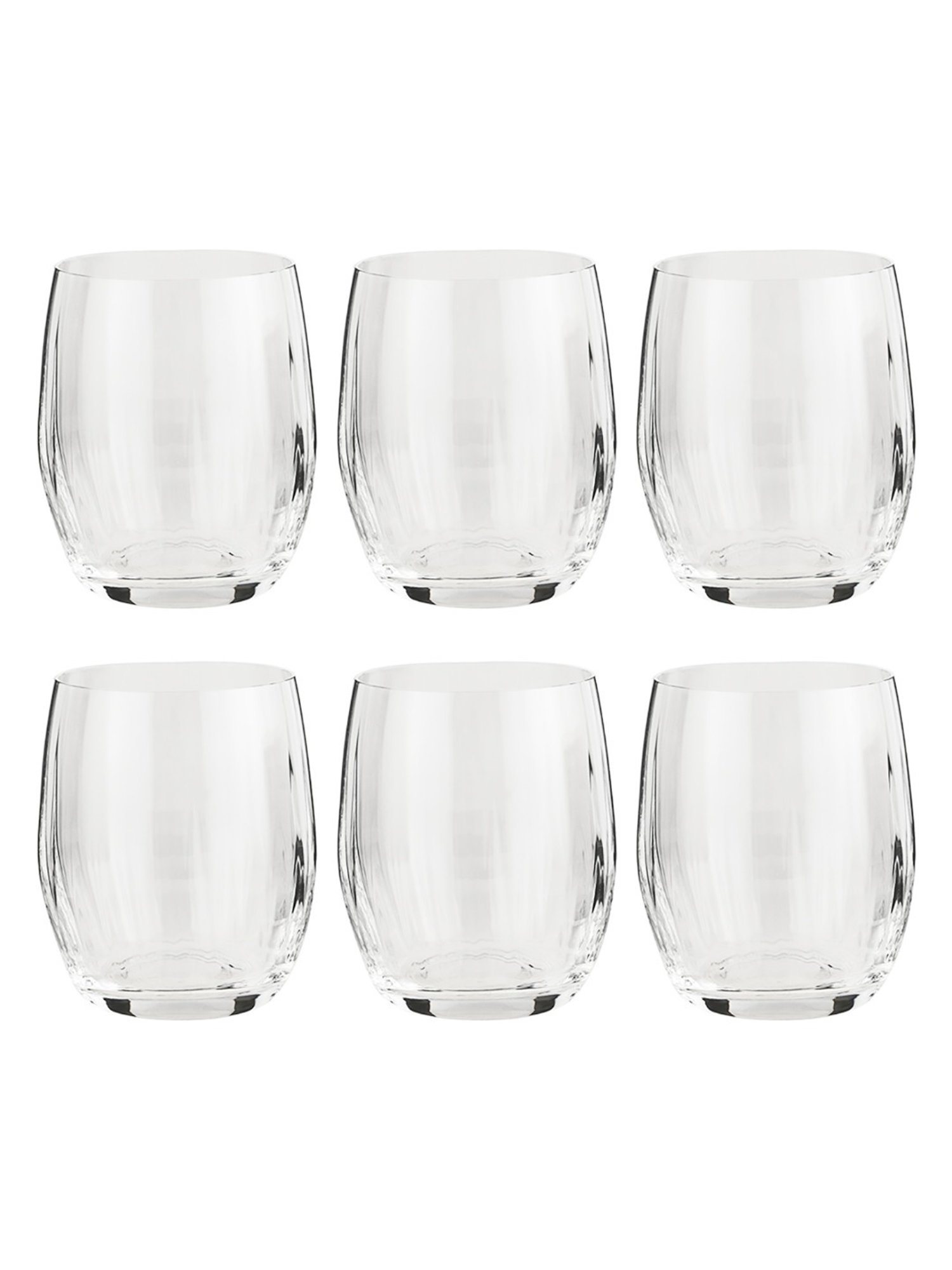 Trovea's European Barrel Crystal Transparent Glass Whiskey Glass - Set of 6