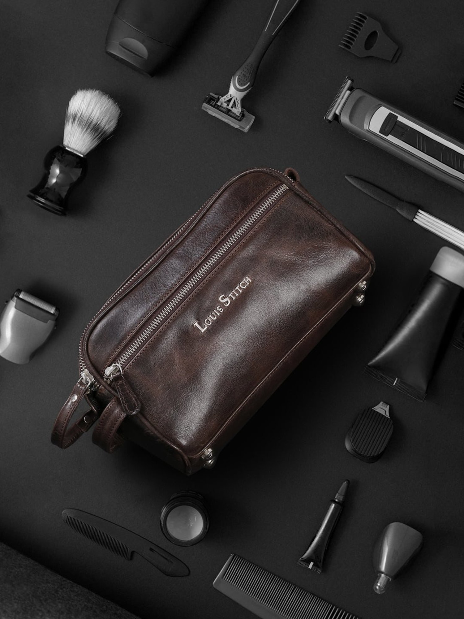 SASSORA Green MAYA Small Leather Car Key Case Pouch