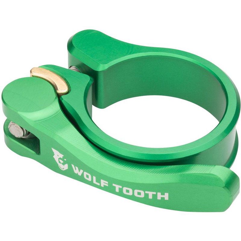 Wolf Tooth Quick Release Seatpost Clamp- Green Diameter: 28.6
