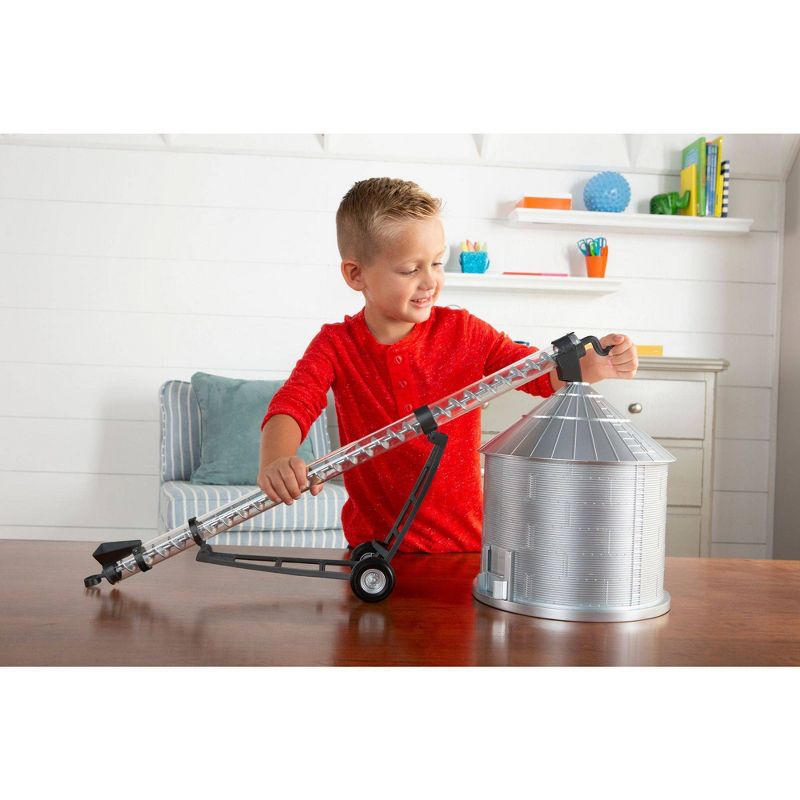 TOMY Big Farm John Deere 1:16 Scale Grain Bin and Auger Set