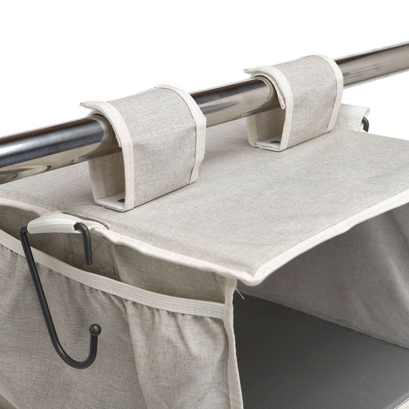 StorageWorks 6-Shelf Hanging Closet Organizer Gray