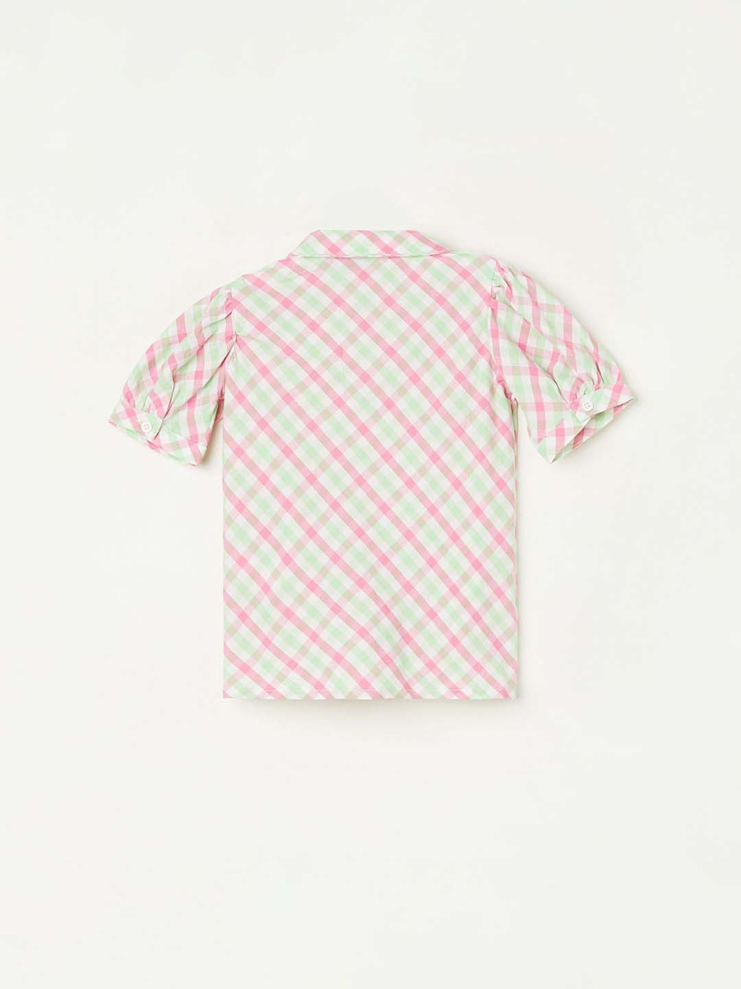 Juniors by Lifestyle Multicolor Cotton Chequered Top