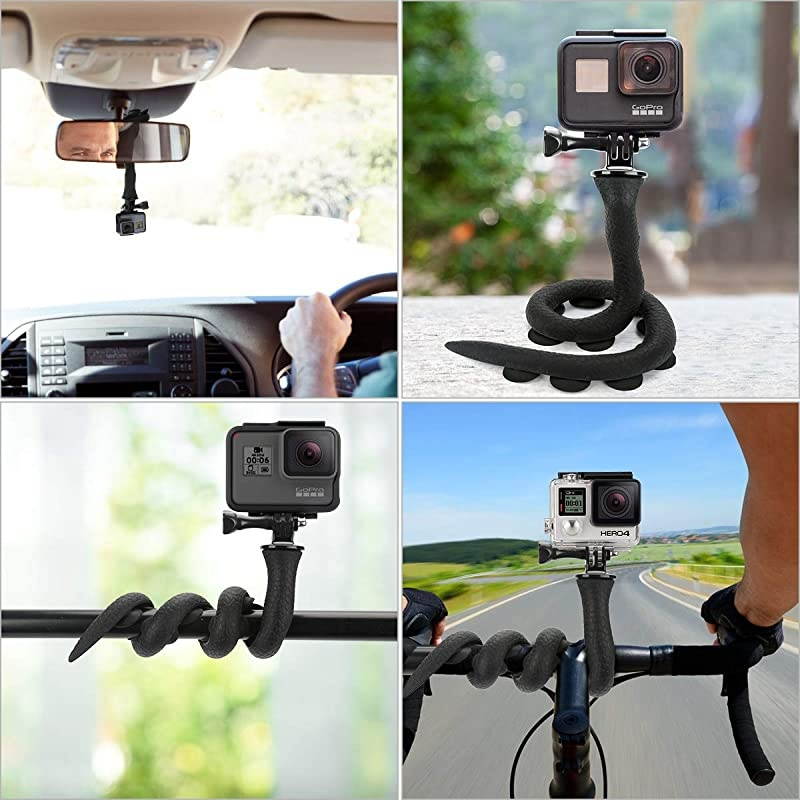Flexible Mount for GoProTwistable Stand for GoPro and Sport Cameras Black