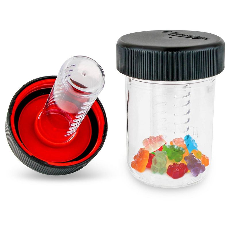 Masontops 2pk Jar Safe Child-Resistant Mason Jar Lids Regular Black