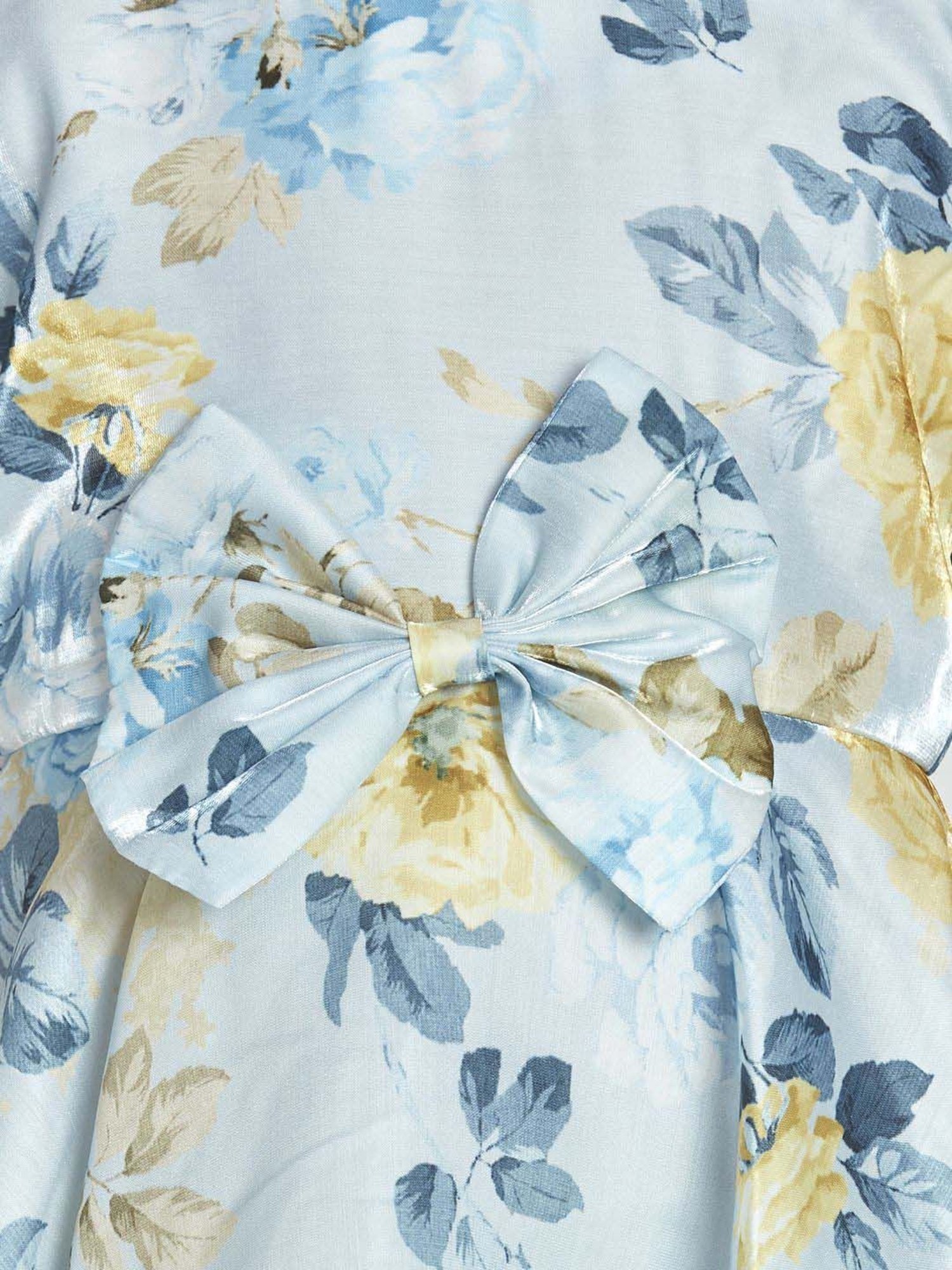 Peppermint Girls Blue Floral Dress