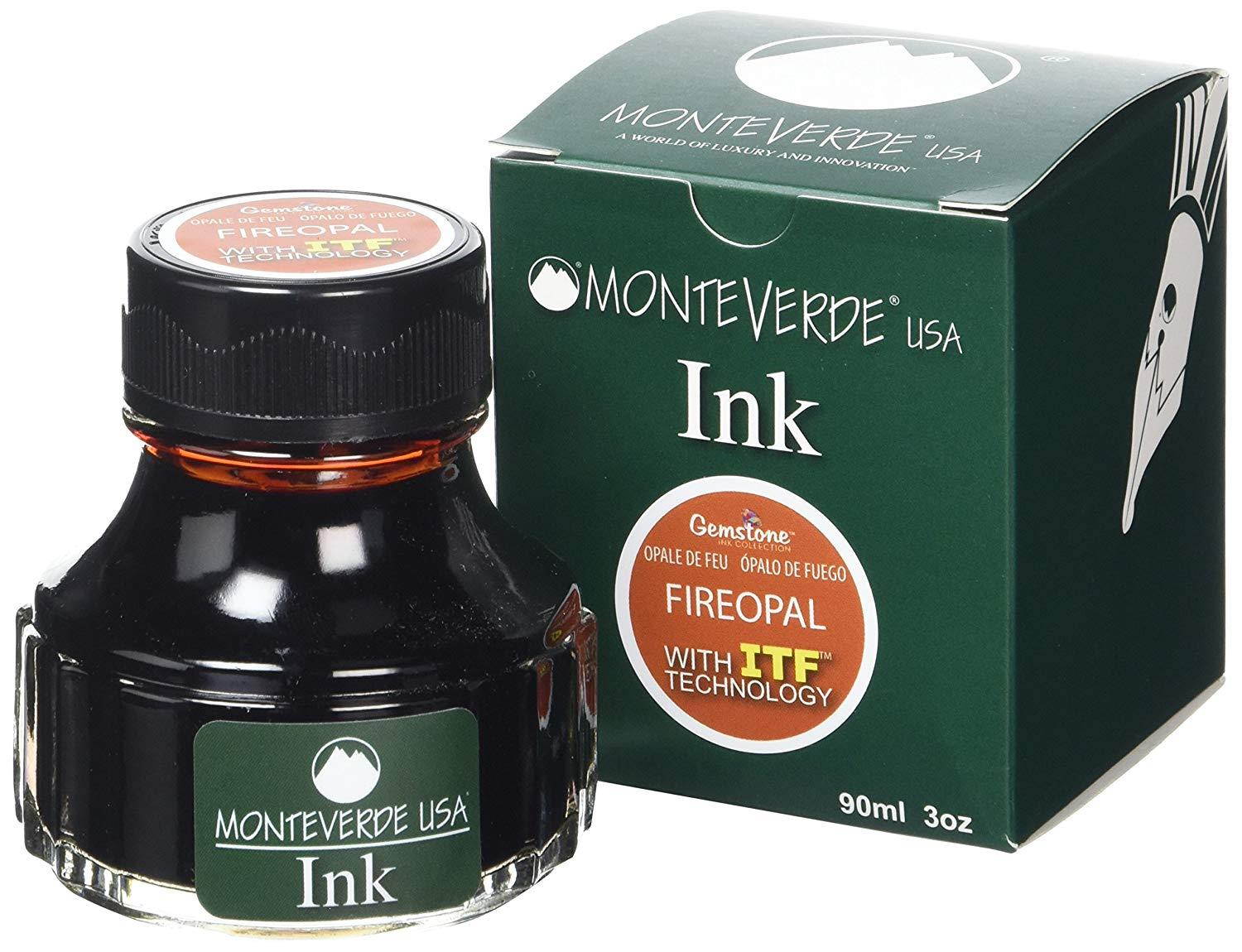 MONTEVERDE Bottle Ink, 90ml, Fire Opal (G308FO)