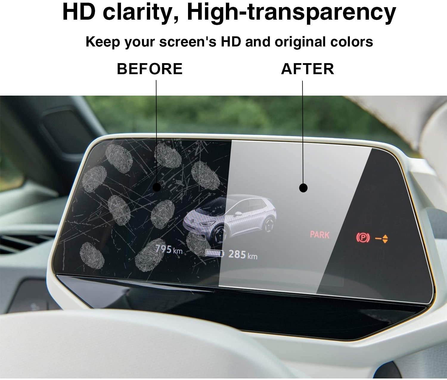 YEE PIN Screen Protector for 2020 ID.3 ID.4 5.3 Inch Navigation Dashboard Touch Screen Premium Tempered Glass Screen Protector