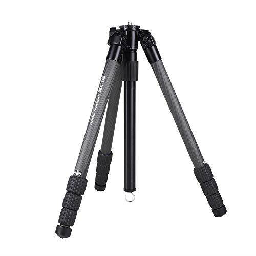 Slik PRO CF-834 Carbon Fiber Tripod, 4 Leg Sections, Extends to 64.9", Black