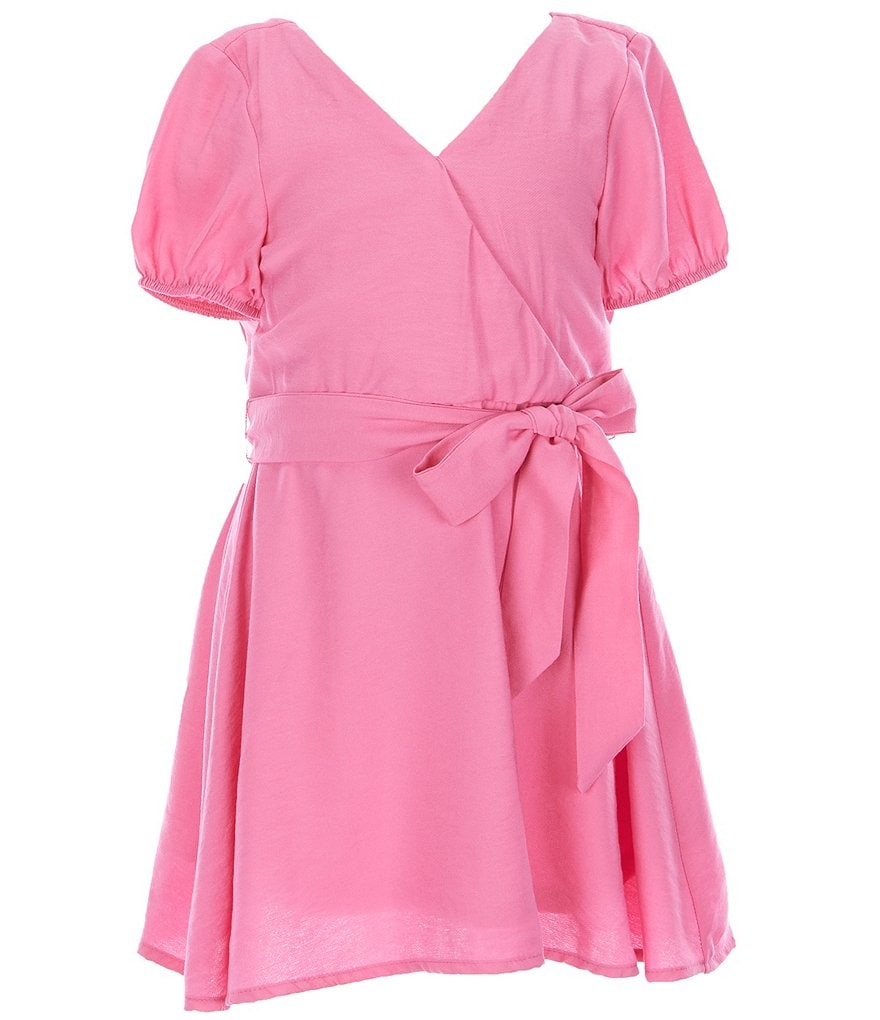 GB Girls Little Girls 2-6X Puff Sleeve Tie Waist Dress