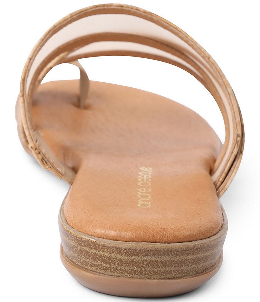 Andre Assous Nina Cork Mesh Toe Ring Thong Sandals