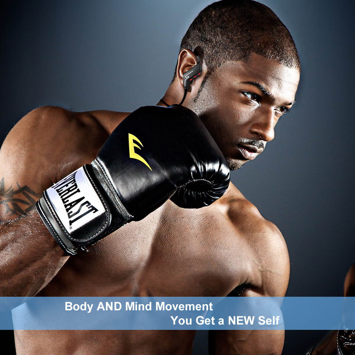 Bluetooth Wireless Sports Headset,Running Sweatproof Earbuds - Stereo Bass - Noise Isolation - In EAR