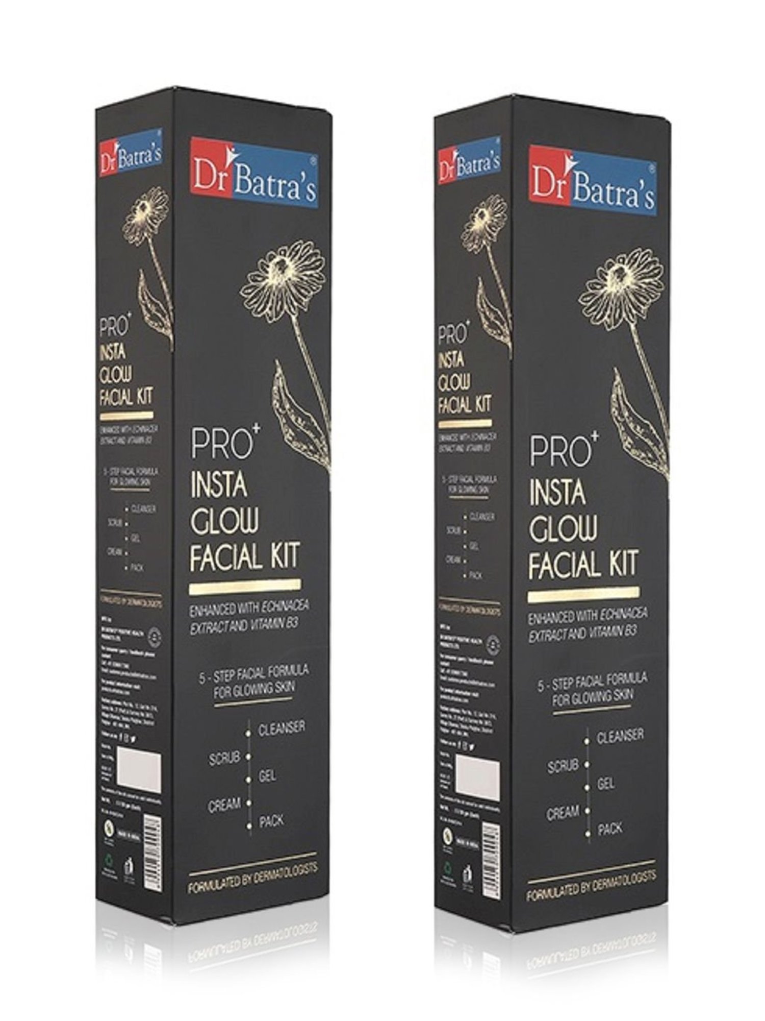 Dr Batra's PRO+ Insta Glow Facial Kit (Pack Of 2) - 250 gm