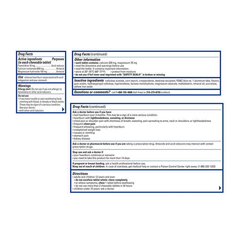 Pepcid Complete Tablets Mint - 50ct