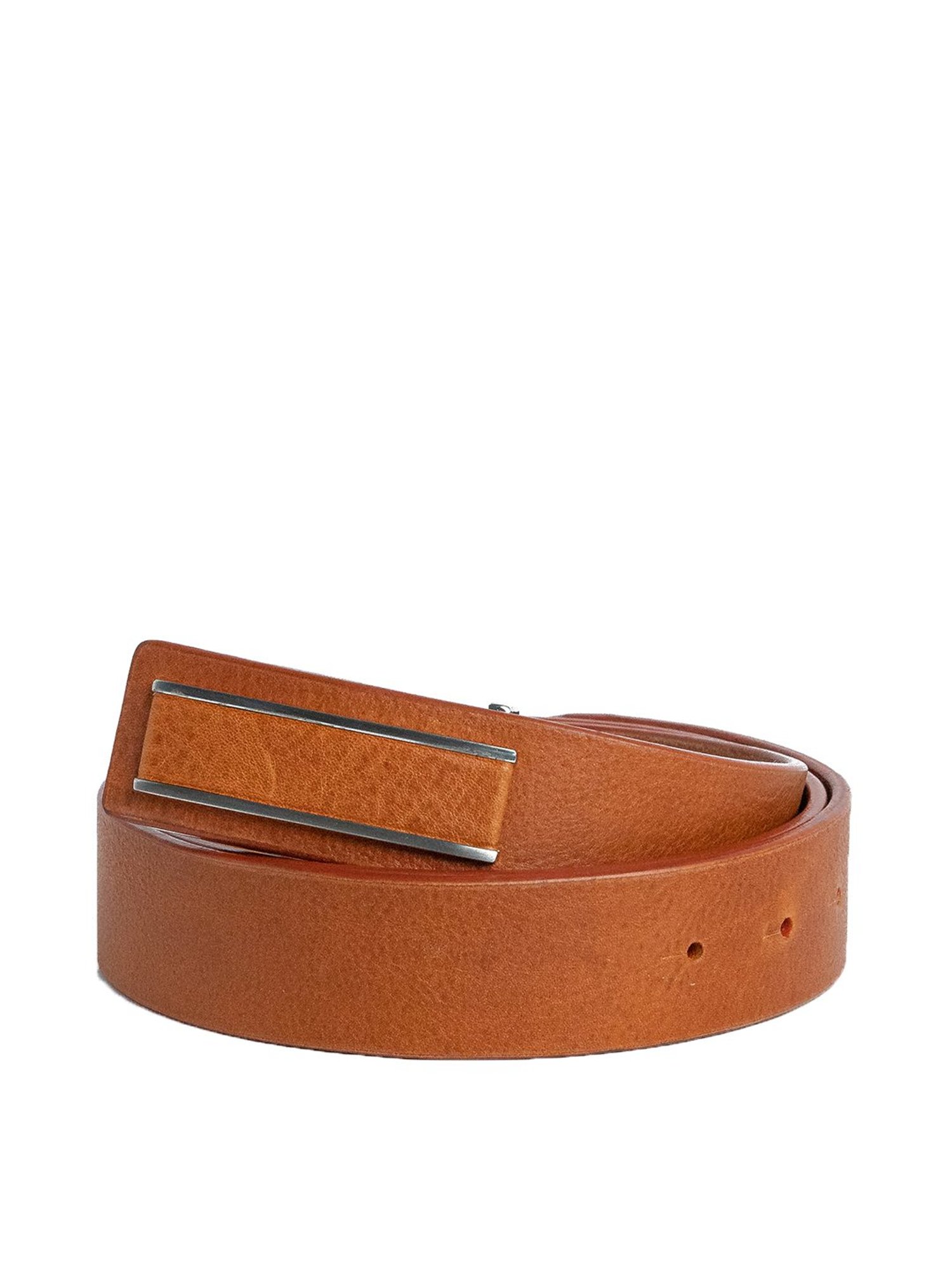 James Aston Tan Leather Waist Belt for Men