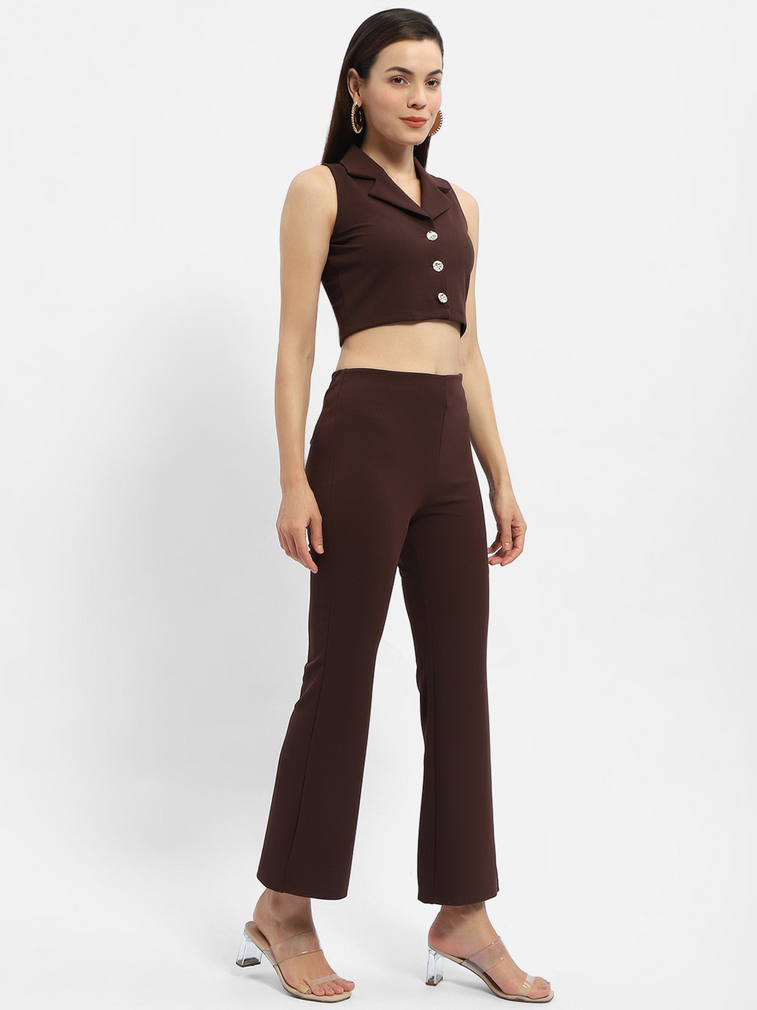 MADAME Brown Maxi Co-Ord Set
