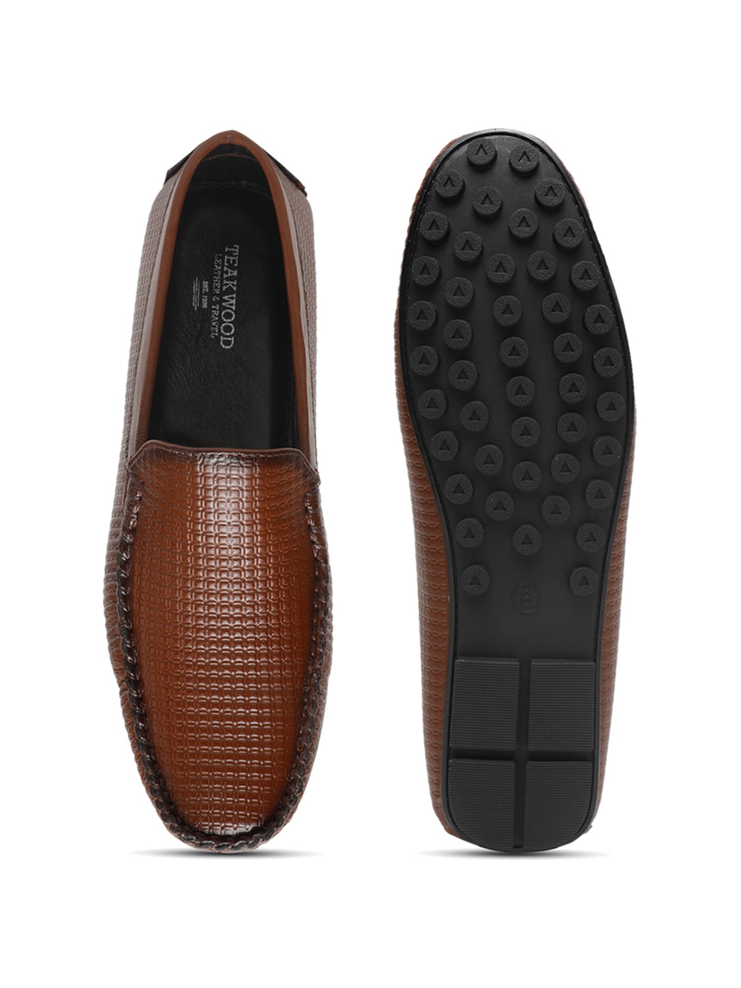 Teakwood Leathers Men's Brown Casual Loafers