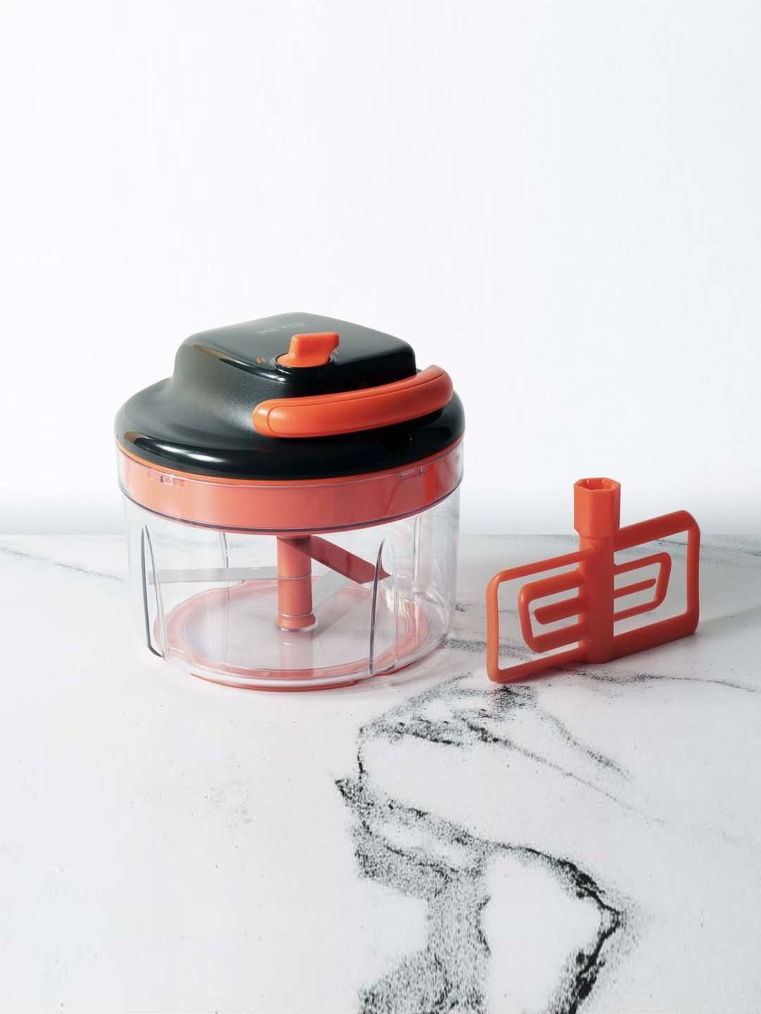 Meyer Orange & Black Plastic 6 cm Speed Pulling Chopper (1.25 L)