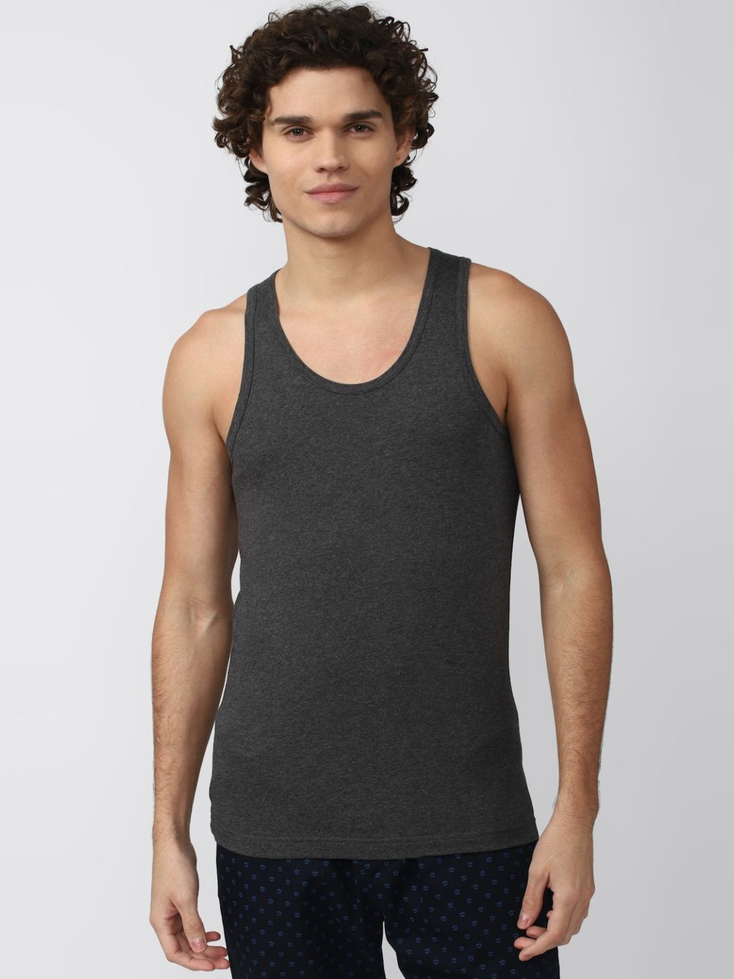 Bodycare Anthra Melange Regular Fit Thermal Top