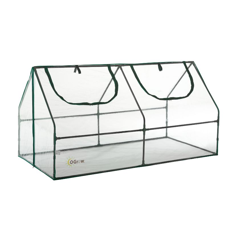 Ultra Deluxe Compact Outdoor Seed Starter Greenhouse Cloche - Light Clear - Ogrow