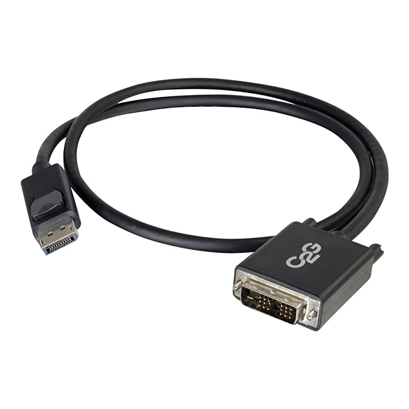 54329 DisplayPort Male to Single Link DVID Male Adapter Cable TAA Compliant Black 6 Feet 182 Meters