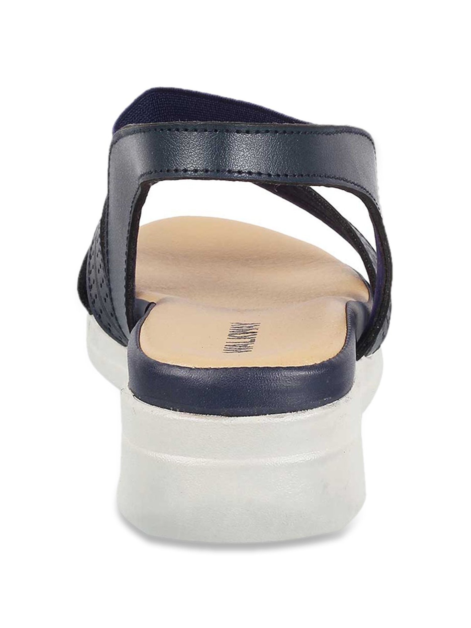 Walkway Women's Navy Cross Strap Wedges