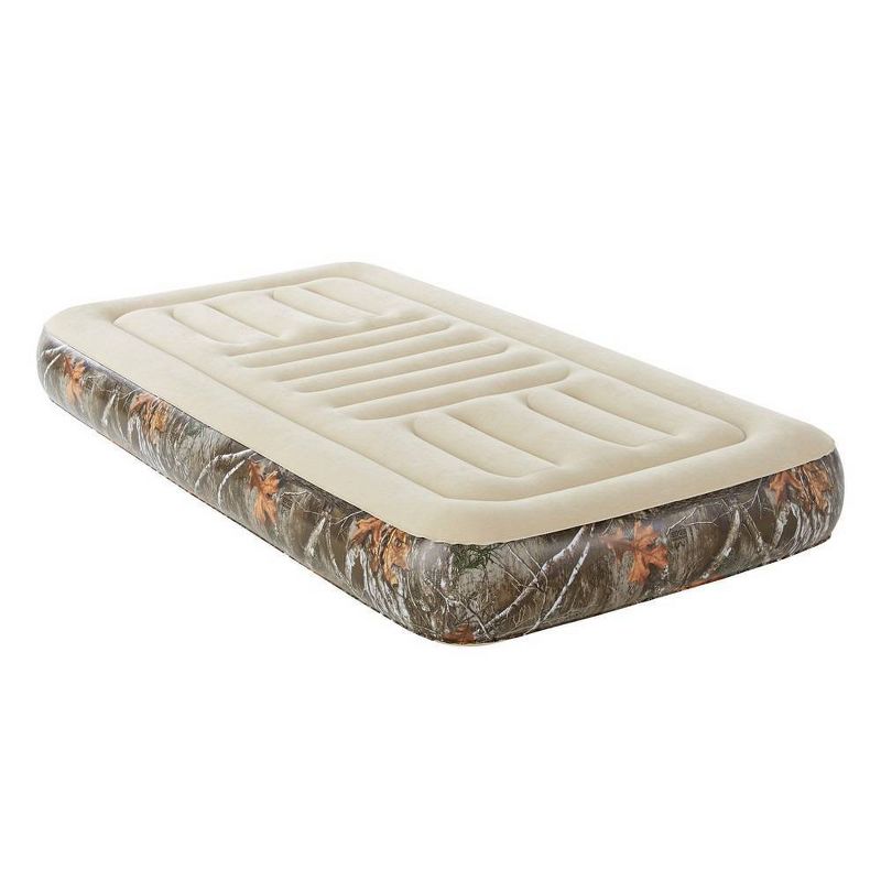 RealTree Edge Camo Lumbar Zone Support 10" Outdoor Air Mattress with Hands-Free Electric Pump - Twin