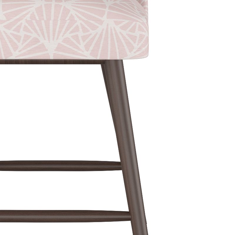 27" Geller Modern Counter Height Barstool Scallop Tile Pink - Project 62™