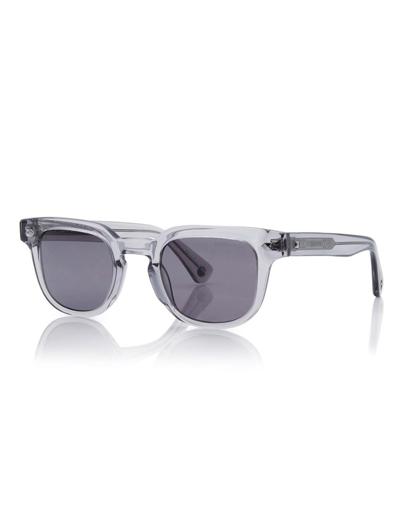 Shisen Fox Osaka Smoke Square Unisex UV Protection Sunglasses -48 mm