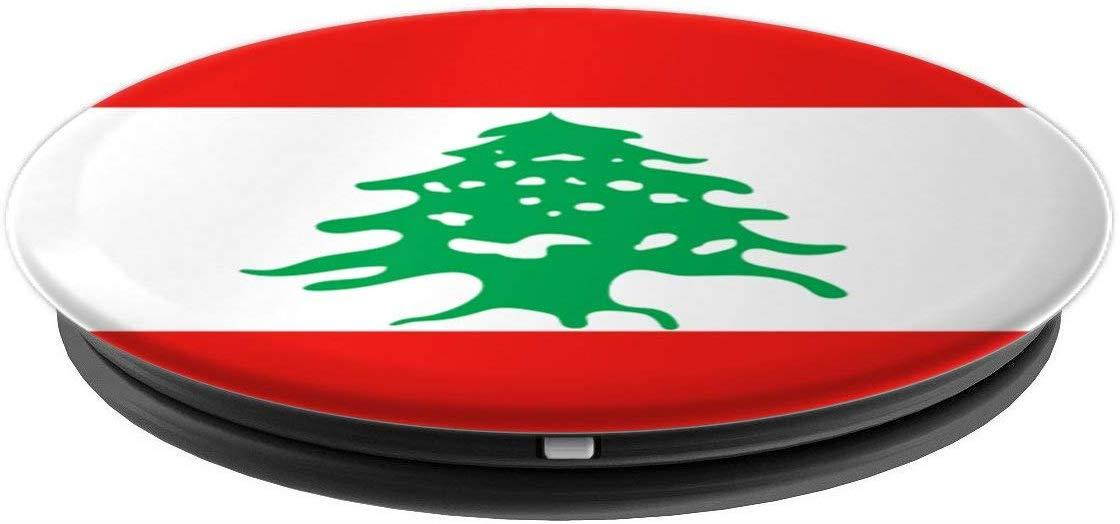 Flags of the World Apparel Co. Lebanon Flag PopSockets Stand for Smartphones and Tablets