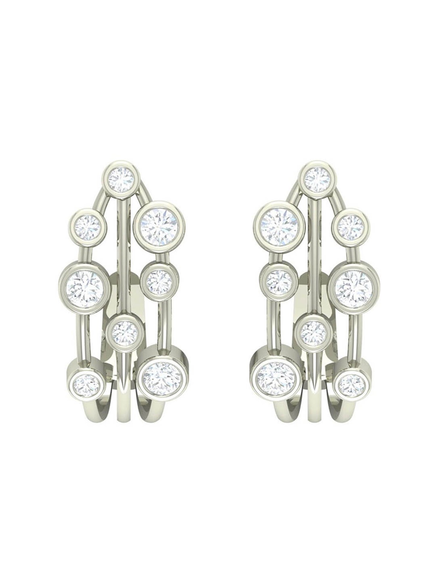 Clara 92.5 Sterling Silver Juno Earrings for Women