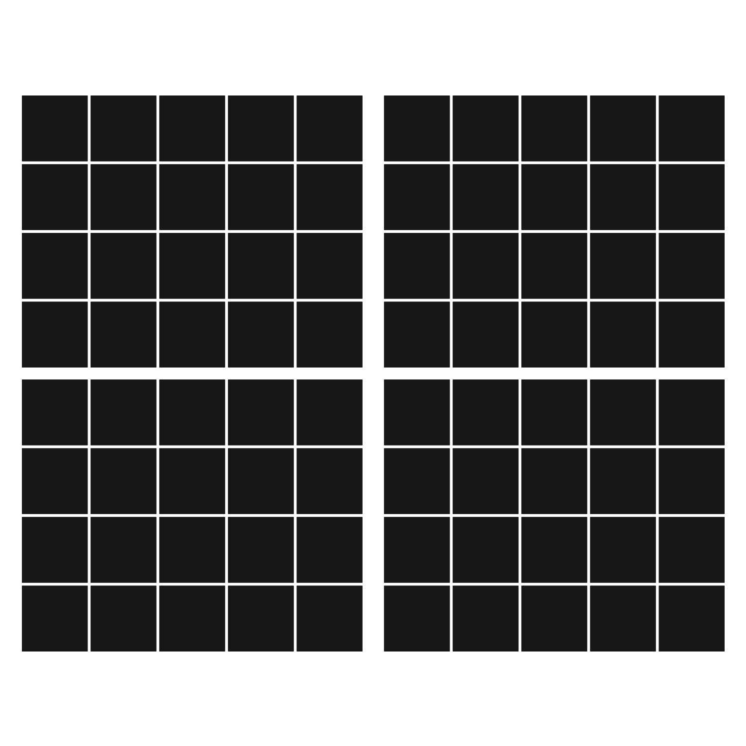 LiteMark 5.5 Inch Golden Yellow Square Decals - Pack of 8