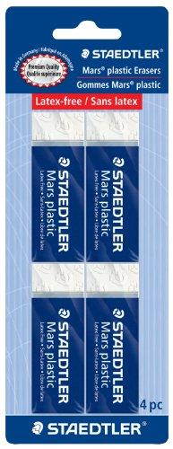 Staedtler Mars Plastic Erasers,Pack of 4 (52650BK4)