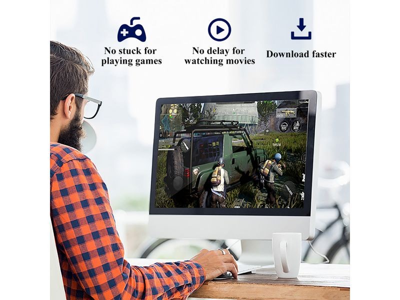 Cat 7 Ethernet Cable 100 ft LAN Cable Internet Network Cord for PS4, Xbox, Router, Modem, Gaming, White Flat Shielded 10 Gigabit RJ45 High Speed Computer Patch Wire.