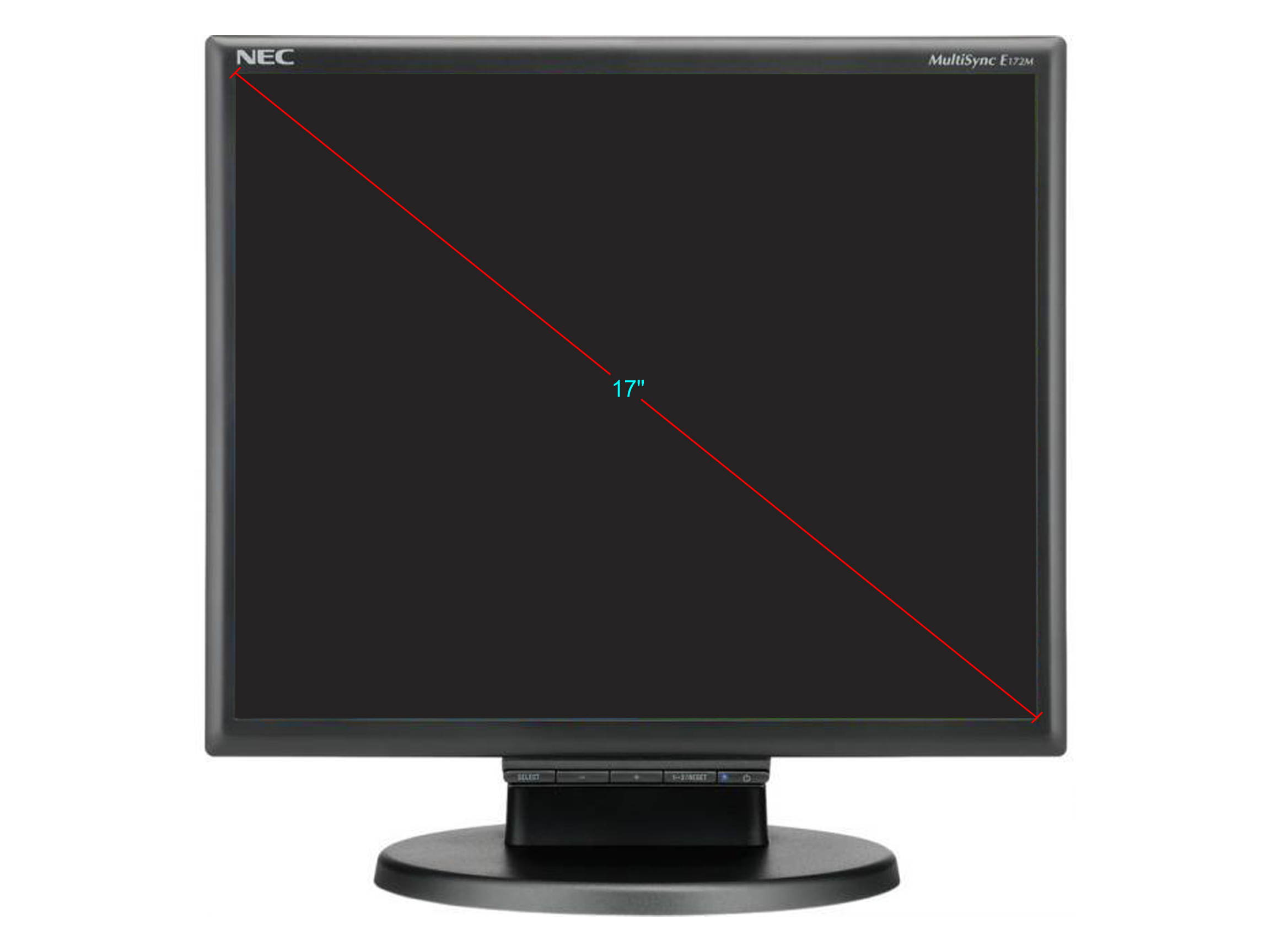 17 DESKTOP MONITOR WITH LED BACKLIGHTING