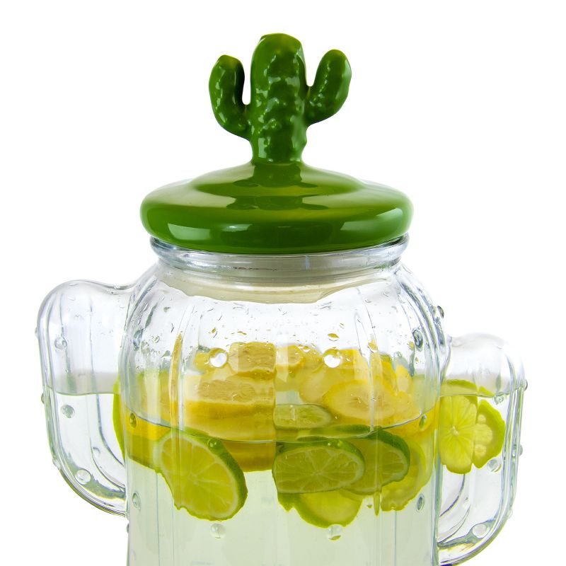 Gibson Home Cactus Cooler 1.3 Gallon Glass Drink Dispenser