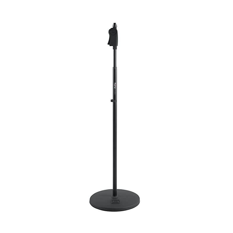 Frameworks Microphone Stand with 12" Weighted Base and Deluxe Soft Grip Squeeze Height Adjustment (GFW-MIC-1201)