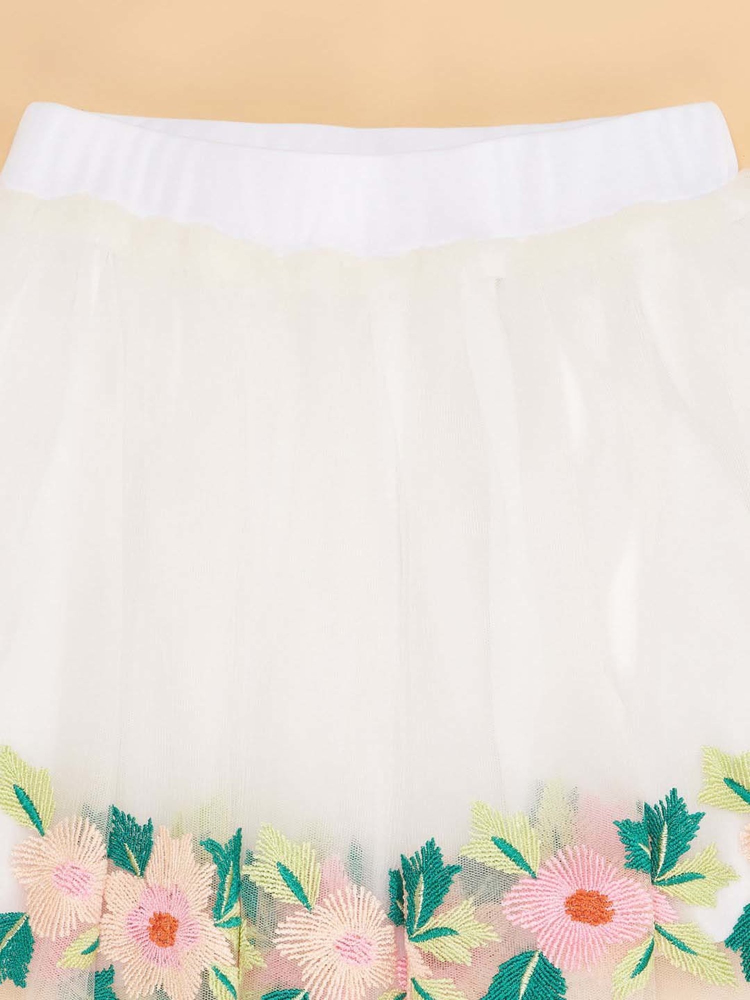 Angel & Rocket Kids Pink Floral Print Skirt