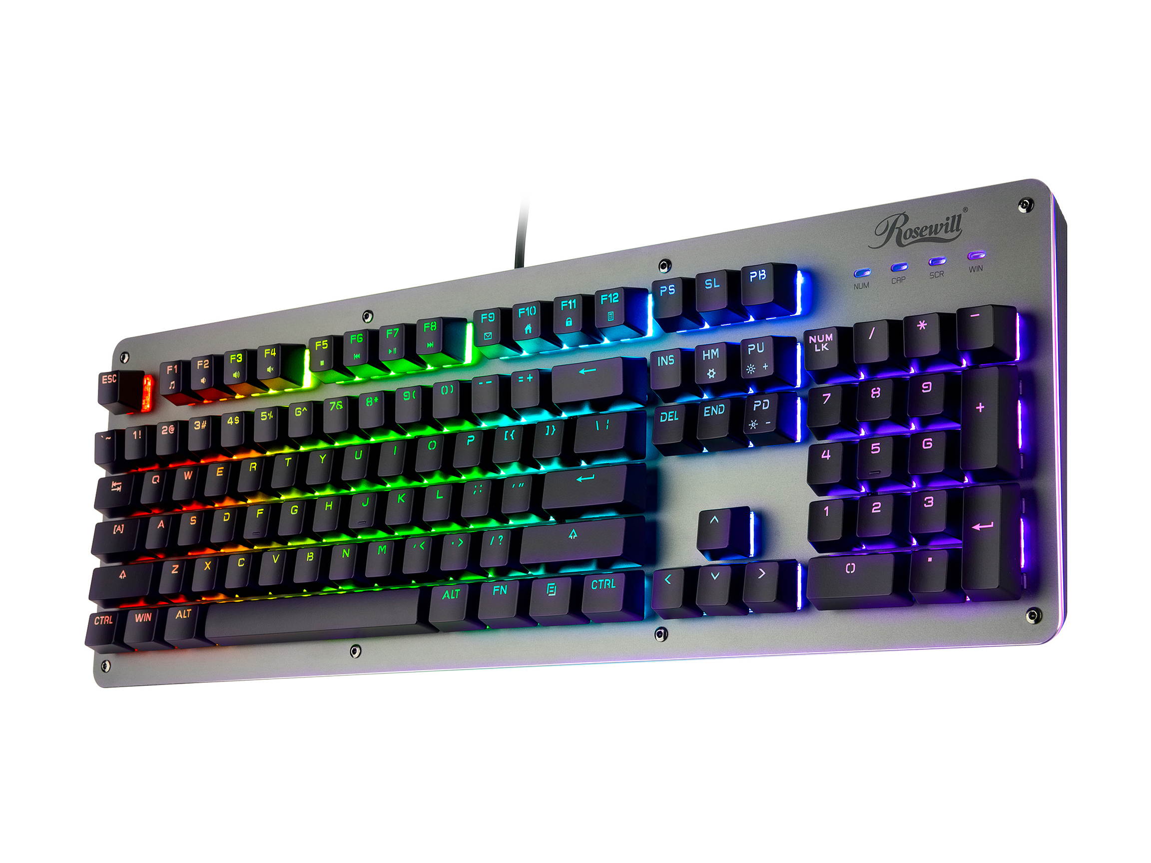 Rosewill NEON K52 RGB Waterproof Membrane Mechanical Gaming Keyboard