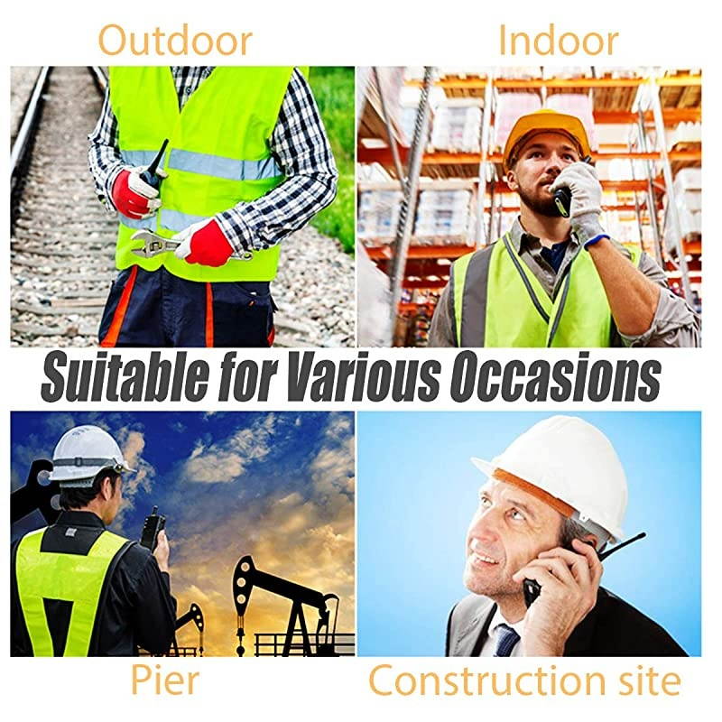 Walkie Talkies for Adults Long Range with One Extra Battery for Each Radio Rechargeable Walkie Talkie Two Way Radios with Earpiece/Headsets(2 Pack)