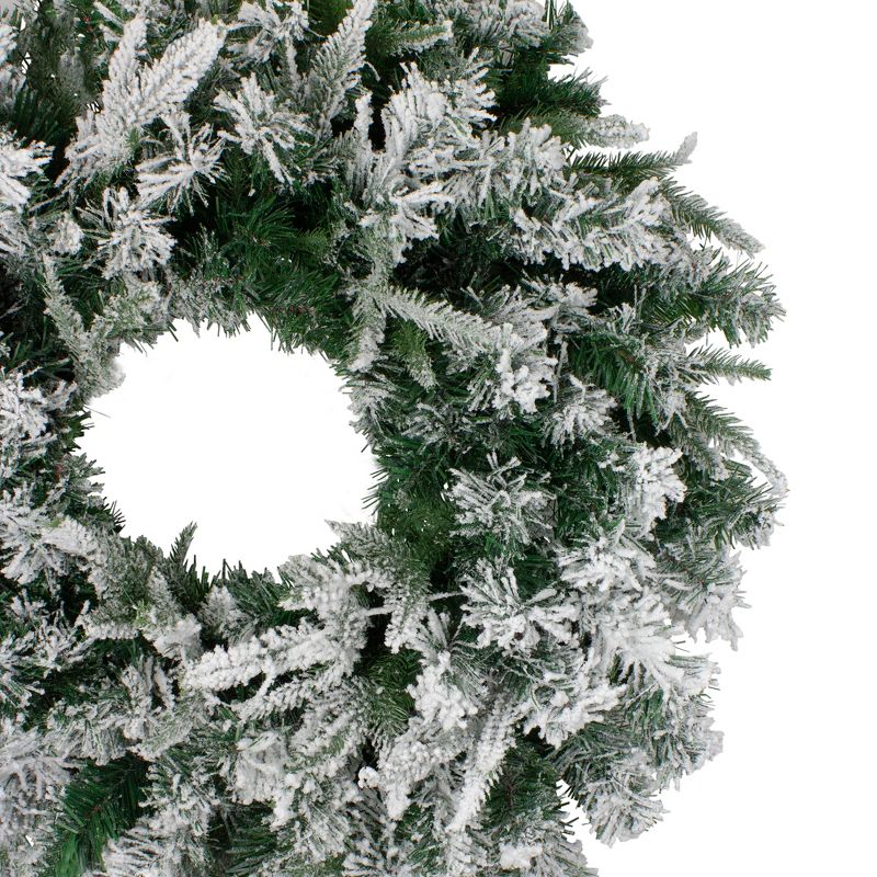 Northlight Flocked Winfield Fir Artificial Christmas Wreath - 24-Inch, Unlit