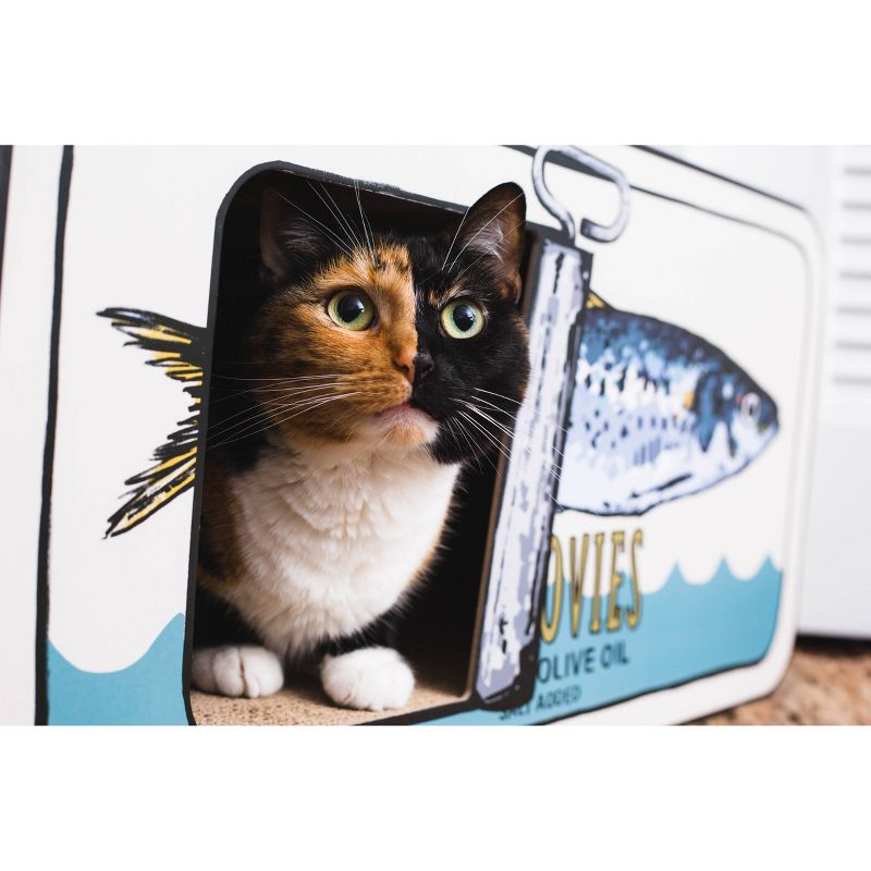 PETKIT Flying Fish Cat Scratcher - White/Blue