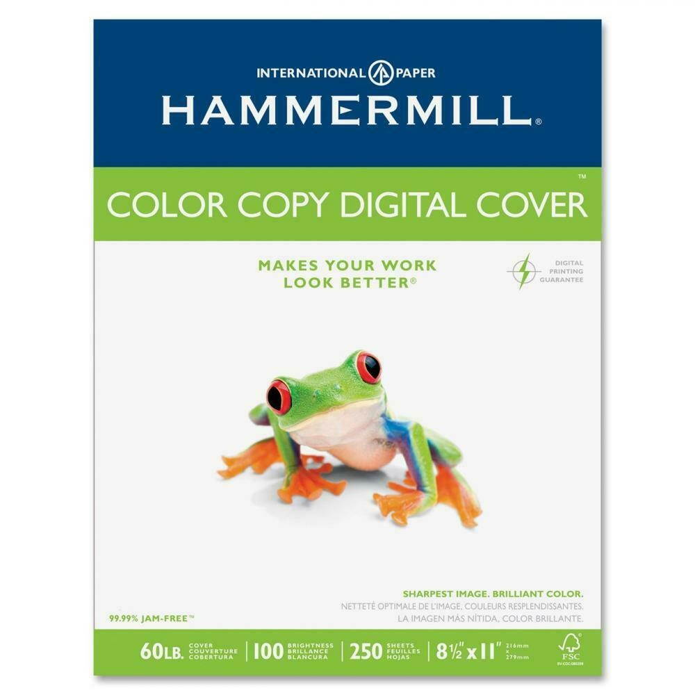 Hammermill Color Copy Digital Cover Stock, 60 lbs., 8-1/2 x 60lb - PK, WHITE