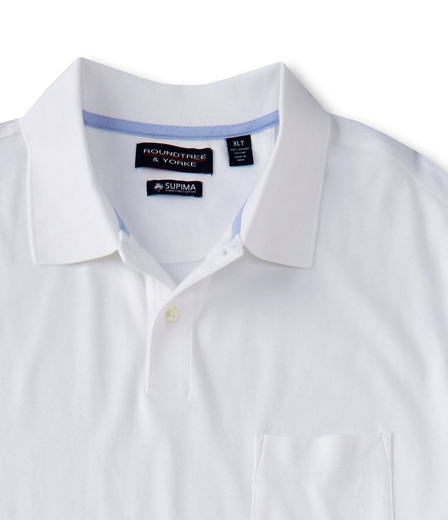 Cutter & Buck Big & Tall Prospect Textured Performance Stretch Short-Sleeve Polo Shirt