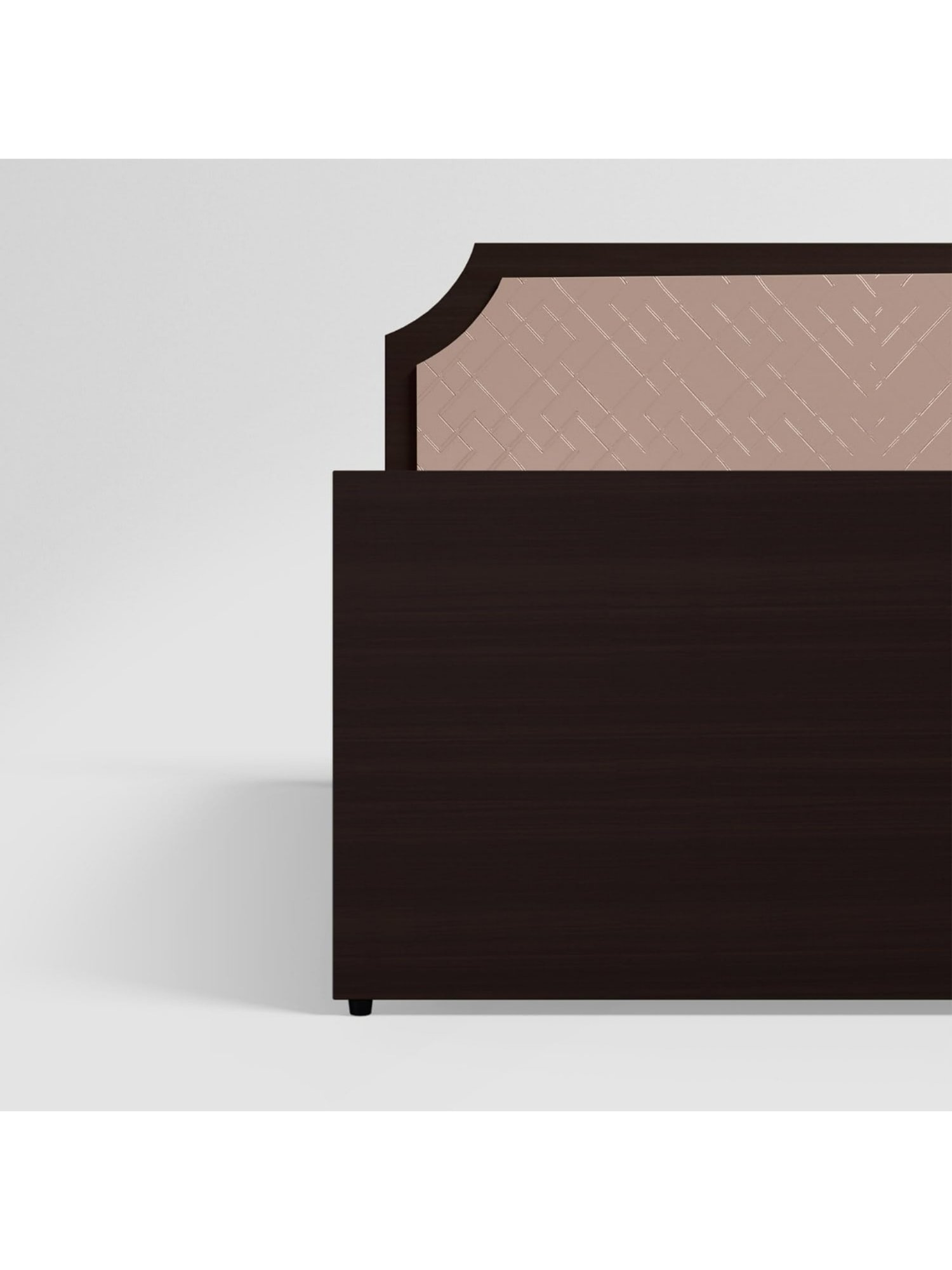 Godrej Interio N'Chant Morf Cream Engineered Wood Queen Bed without Storage